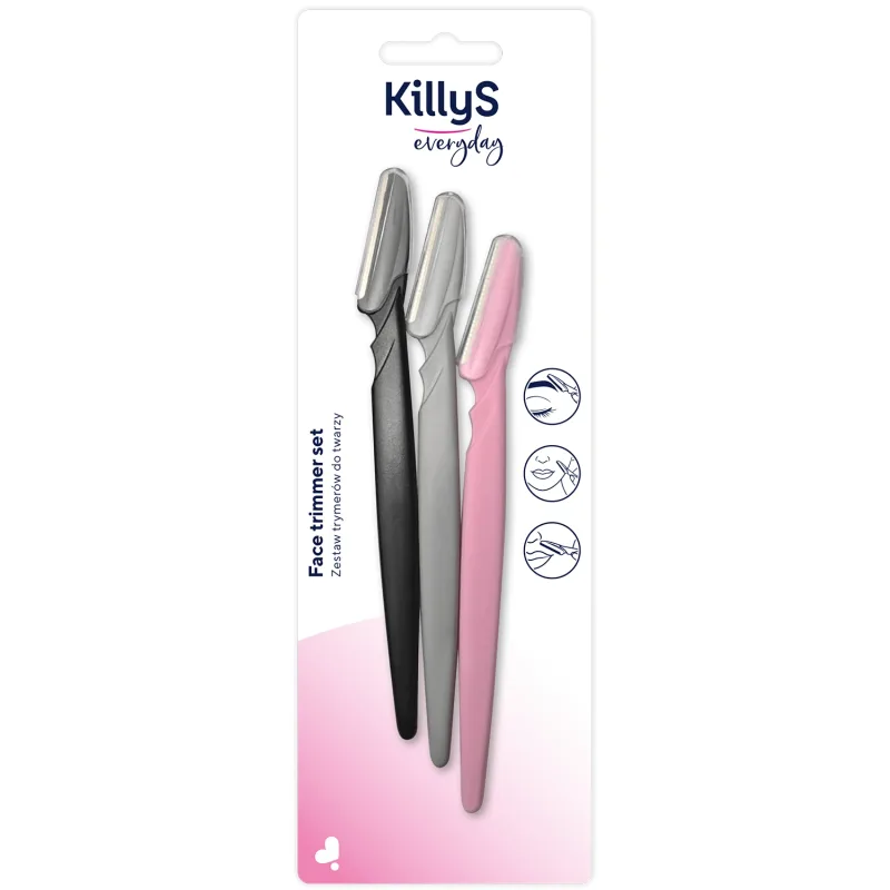 Set KillyS, trimmer pentru sprâncene și față, 3 piese — preț și oferte