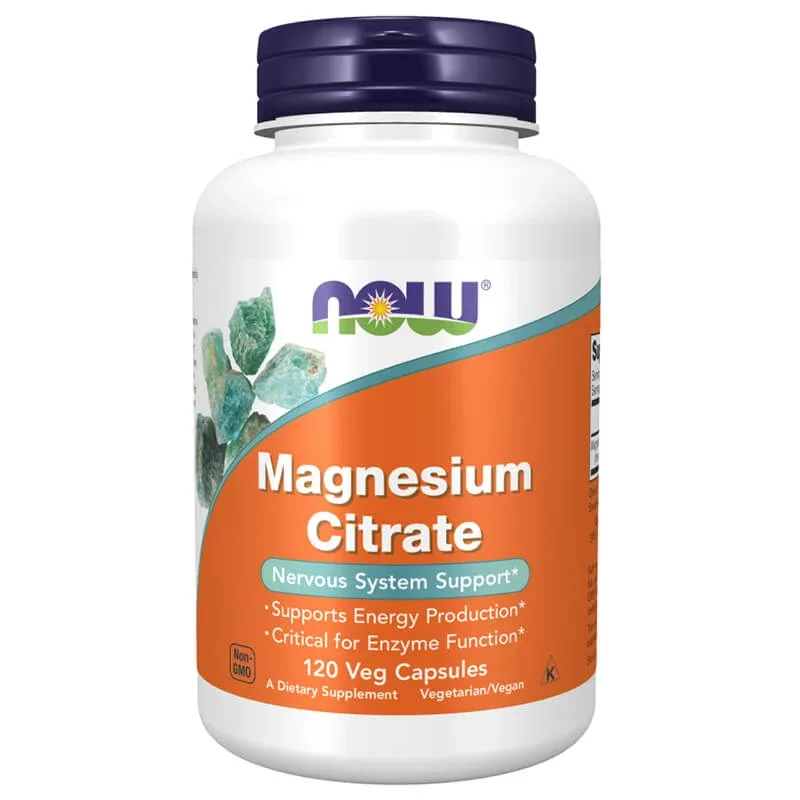 Now Foods Citrat de magneziu, citrat de magneziu, 120 capsule — preț și oferte