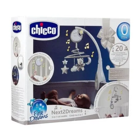 Carusel muzical Next 2 Dreams, +0 luni, unisex, Chicco — preț și oferte