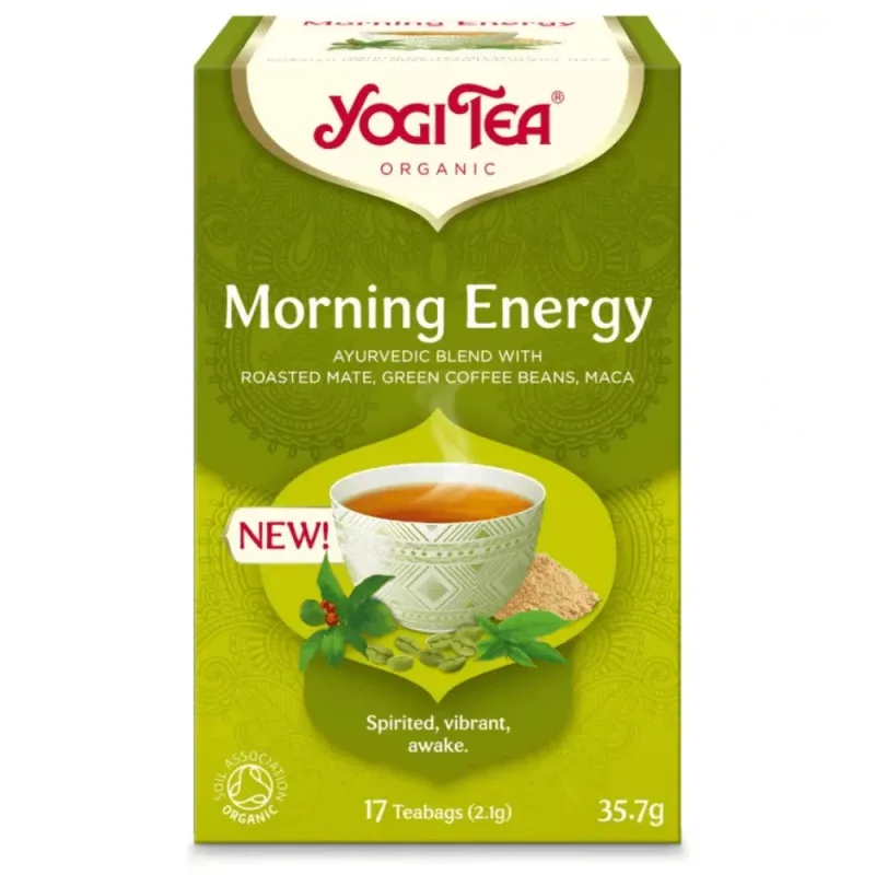 Ceai bio Morning Energy, 17 pliculete, Yogi Tea — preț și oferte