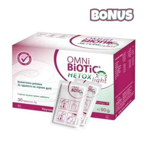 Omni Biotic Hetox Light, probiotice pentru sanatatea metabolica, 30 plicuri Institut AllergoSan — preț și oferte