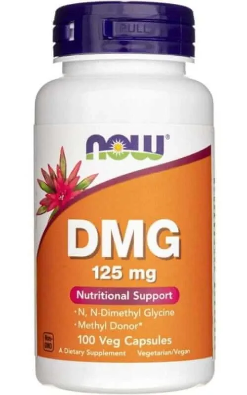 DMG (Dimetilglicină), 125mg - 100 vcaps Now Foods — preț și oferte