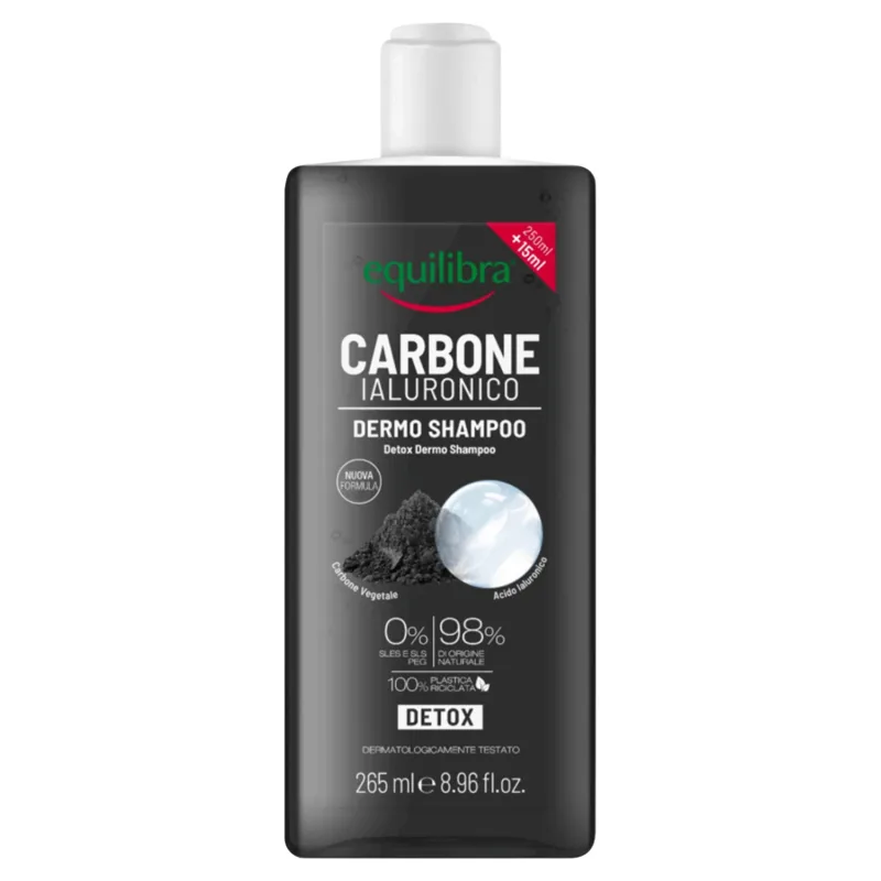 Equilibra Carbone Attivo, Șampon de curățare pentru păr gras, aloe vera, 250 ml — preț și oferte