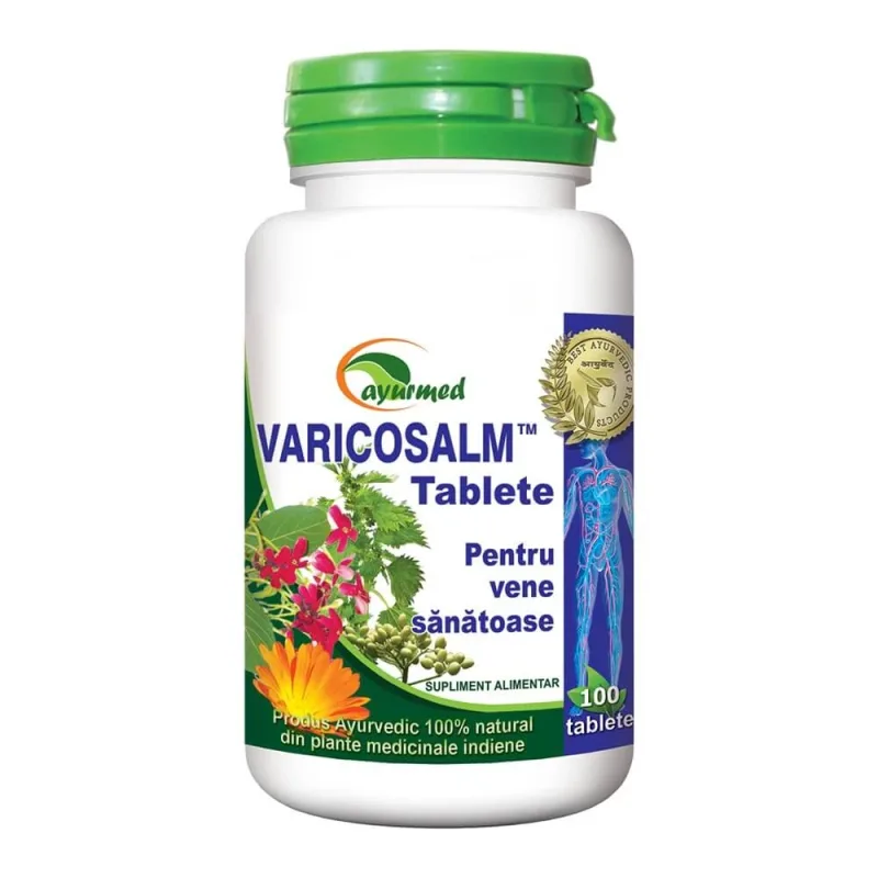 Varicosalm, 100 tablete, Ayurmed — preț și oferte