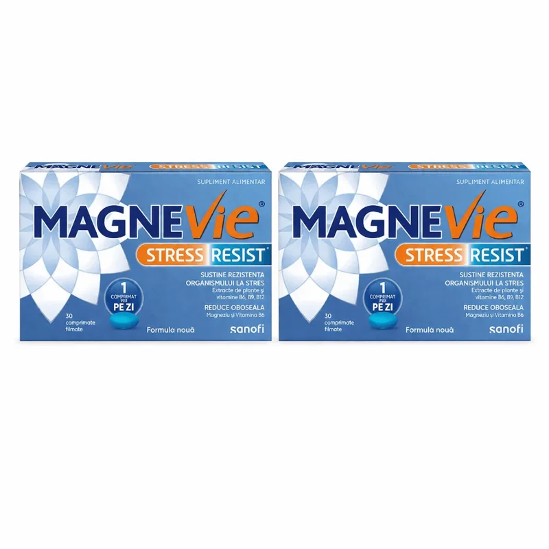 MagneVie Stress Resist cu Ashwaghanda , 2 x 30 comprimate, Sanofi — preț și oferte