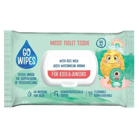Hartie igienica umeda, 44 buc, Go  Wipes — preț și oferte