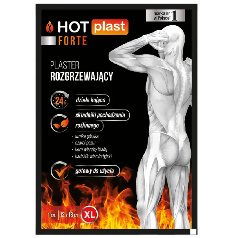 Hot Plast Forte, tencuială de încălzire, dimensiune XL, 12 cm x 18 cm, 1 buc — preț și oferte