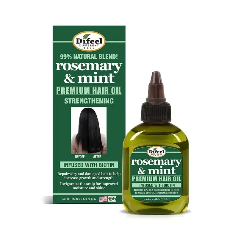 Ulei premium pentru întărirea părului cu mentă și rozmarin, 75 ml, Difeel — preț și oferte
