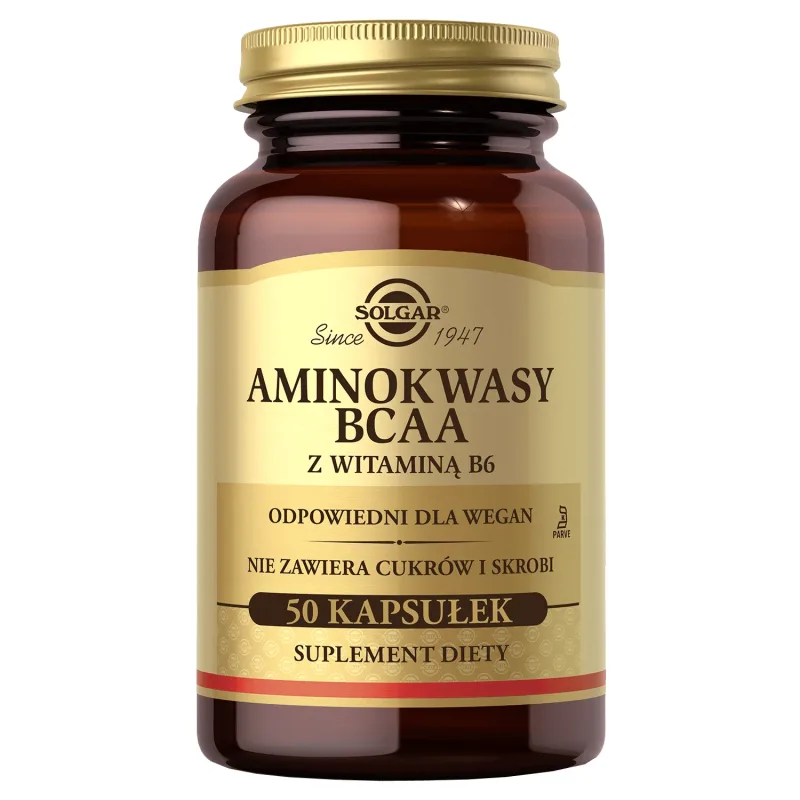 Solgar BCAA aminoacizi cu vitamina B6, 50 capsule — preț și oferte