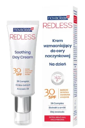 Novaclear, Cremă de zi de întărire vasculară fără roșu SPF 30, 50 ml