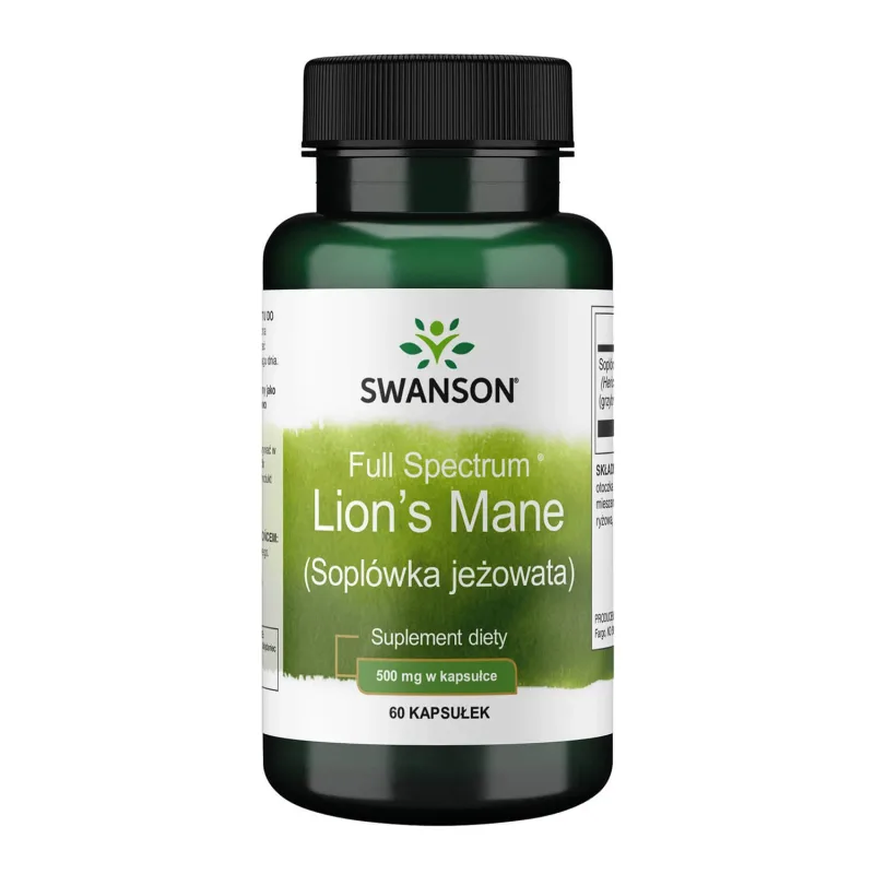 Swanson Lion's Mane Mushroom, coneflower, 60 capsule — preț și oferte