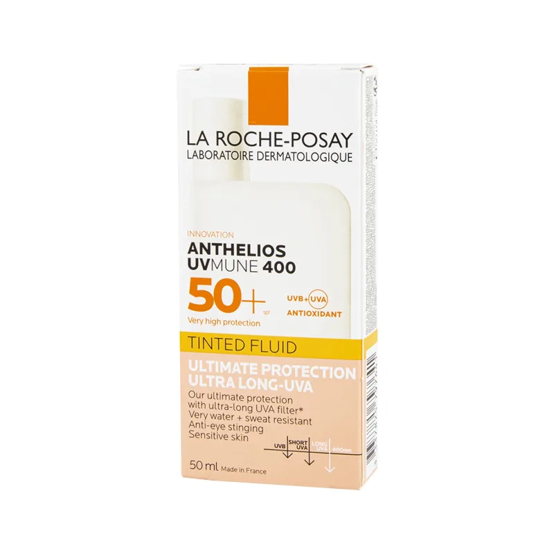 La Roche-Posay Anthelios UVMune 400, fluid de protecție colorat, SPF 50+, 50 ml — preț și oferte