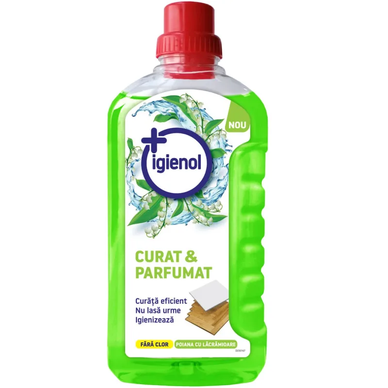 Solutie concentrata de curatare a pardoselilor, Poiana cu Lacramioare, 1 litru, Igienol — preț și oferte