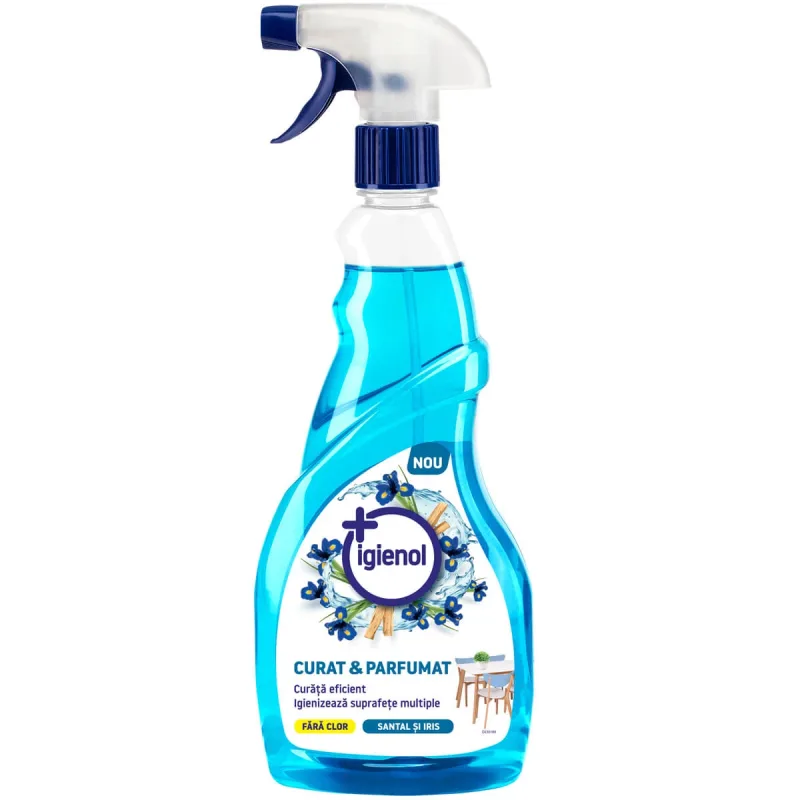 Solutie concentrata de curatare a obiectelor si suprafetelor mici, Santal si Iris, 750 ml, Igienol — preț și oferte