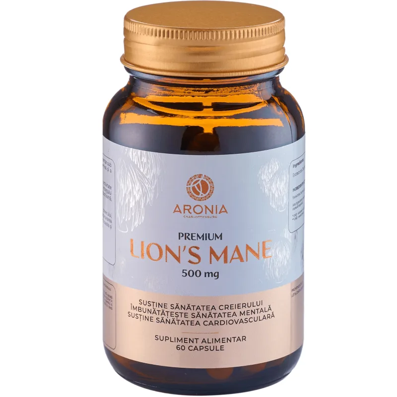 Premium Lion's Mane, 60 capsule, Aronia Charlottenburg — preț și oferte