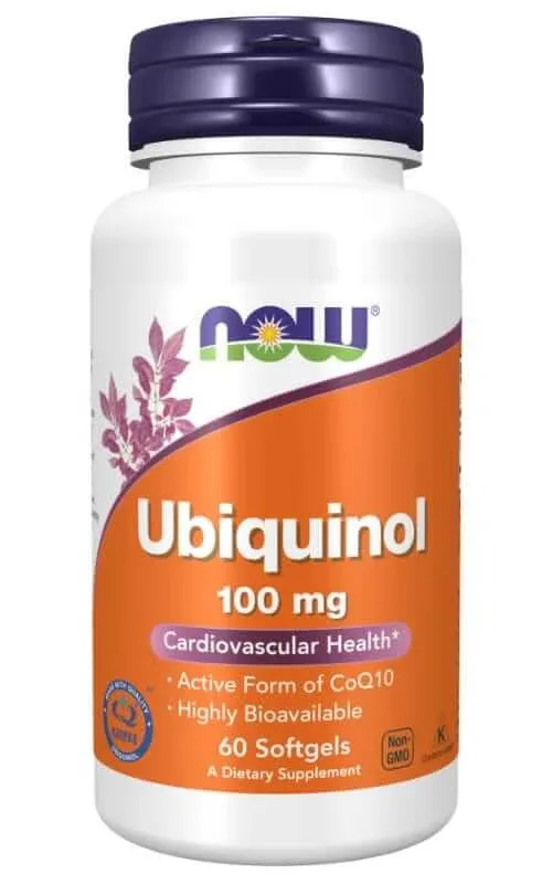 Ubiquinol 100 mg coenzima Q10, 60 capsule NOW Foods — preț și oferte