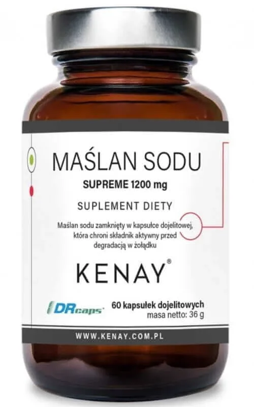 Sodiu butirat SUPREME 1200 mg, 60 capsule Kenay — preț și oferte