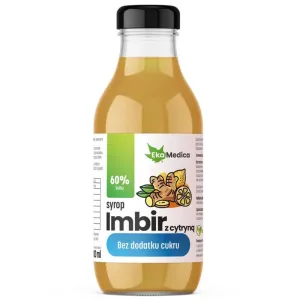 EkaMedica Sirop de ghimbir cu lămâie, fără adaos de zahăr, 300 ml