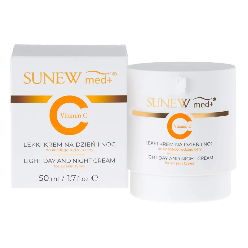 SunewMed+ Vitamina C, cremă ușoară de zi și de noapte, toate tipurile de ten, 50 ml — preț și oferte