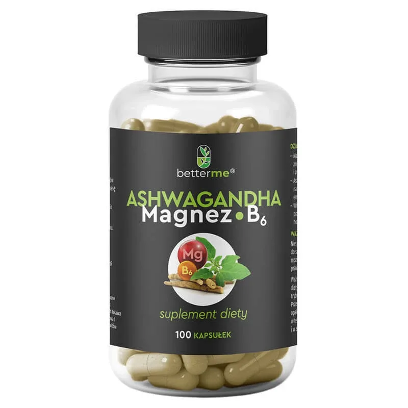 BetterMe Ashwagandha Magneziu B6, 100 capsule — preț și oferte