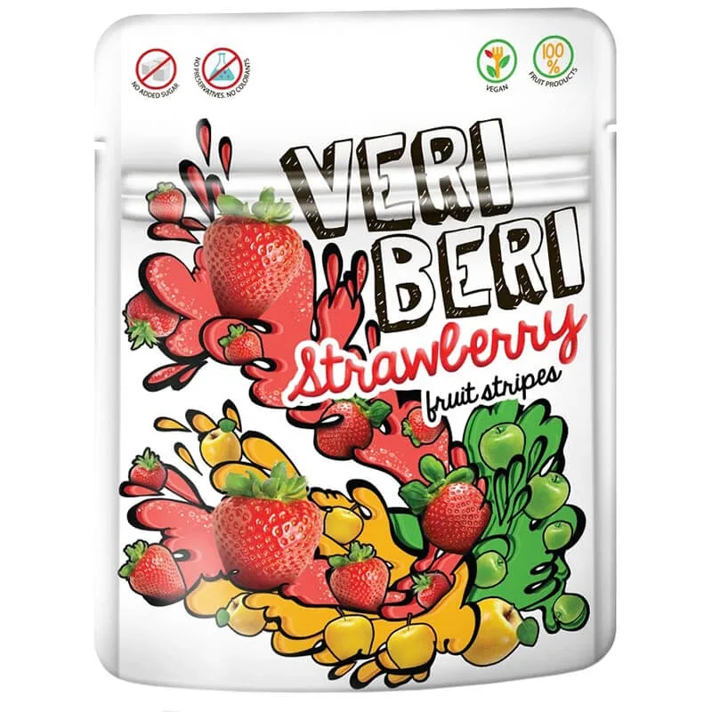 Veri Beri, jeleuri cu aromă de căpșuni, 50 g — preț și oferte