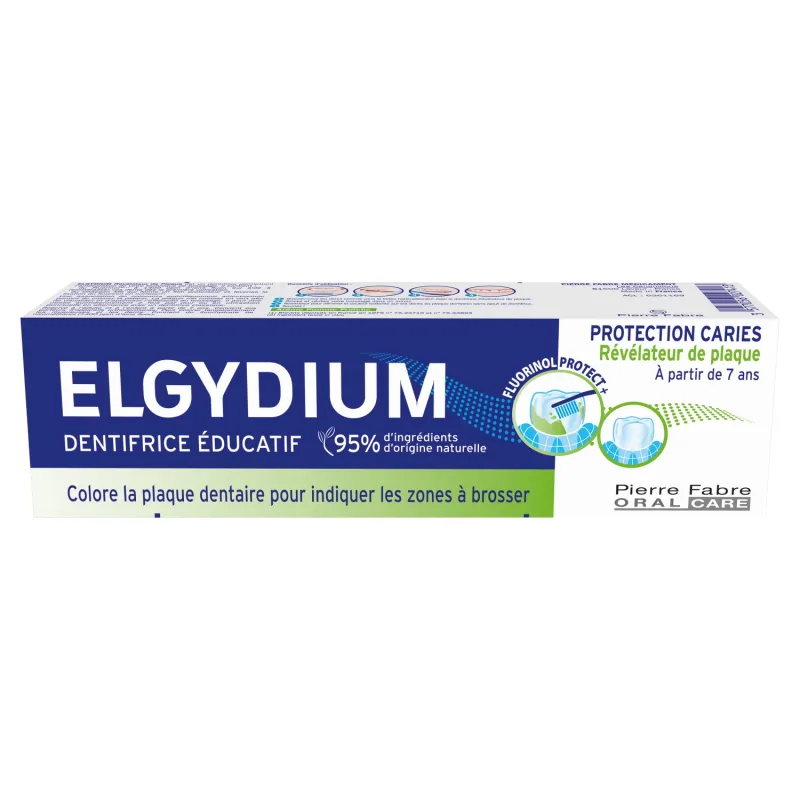 Elgydium, pastă de dinți educativă pentru colorarea plăcii dentare, pentru copii de la 7 ani și adulți, 50 ml — preț și oferte