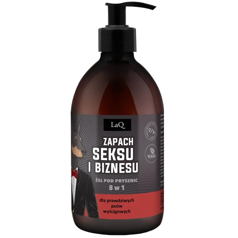 LaQ Doberman, gel de duș 8in1, negru mat, 500 ml — preț și oferte