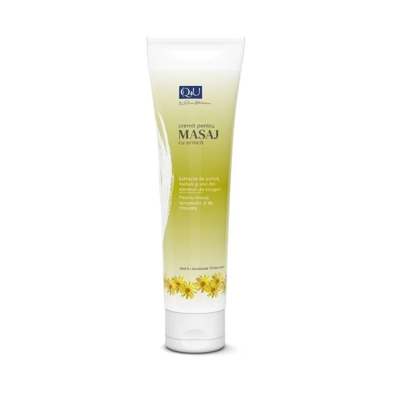 Q4U Crema pentru masaj cu arnica, 150 ml  TIS TIS FARMACEUTIC — preț și oferte