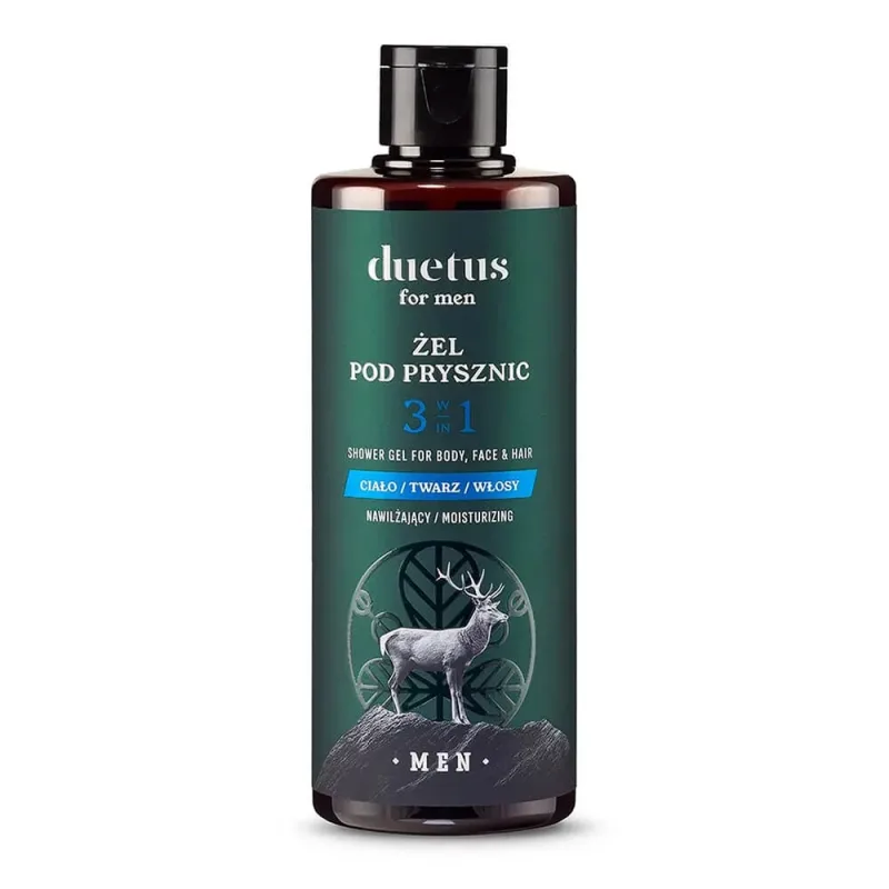 Duetus For Men, gel de duș hidratant 3în1, 300 ml — preț și oferte