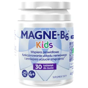 Magne-B6 Kids, de la 4 ani, aromă de pepene galben, 30 comprimate masticabile