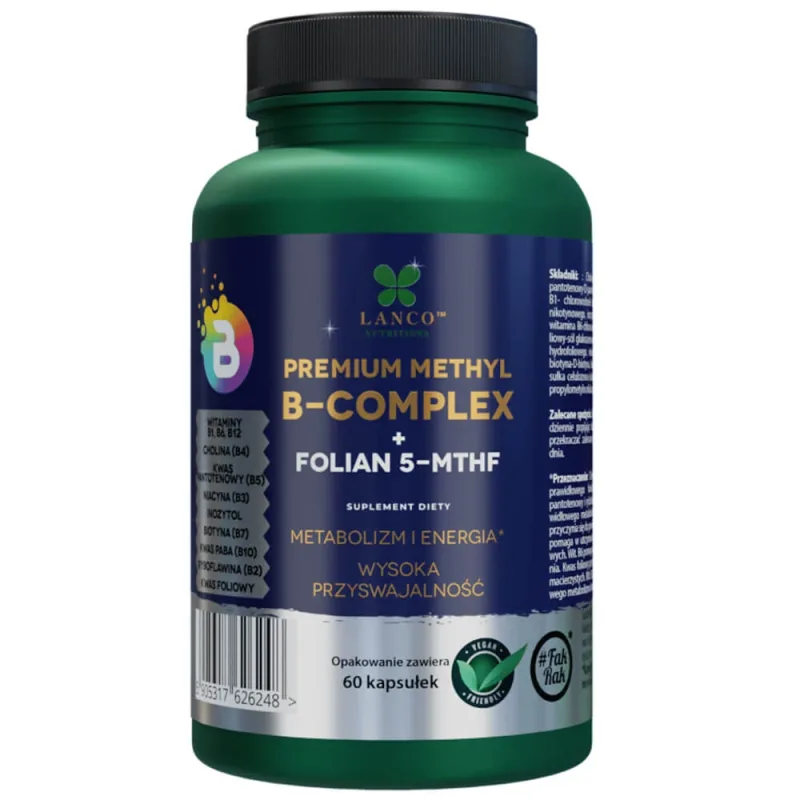 Lanco Nutritions Methyl B-Complex, 60 capsule — preț și oferte