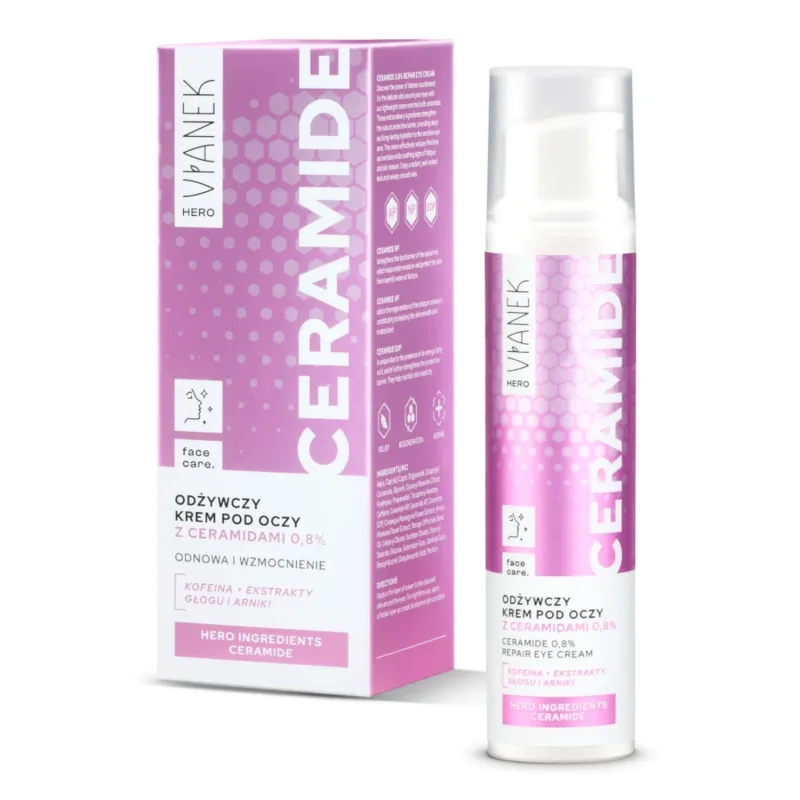 Vianek Hero Ceramide, cremă hrănitoare pentru ochi cu ceramide, 15 ml — preț și oferte