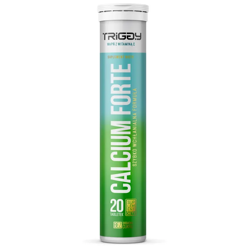 Triggy Calcium Forte, aromă de portocale, 20 comprimate efervescente — preț și oferte