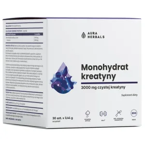 Aura Herbals Creatină, monohidrat, 30 pliculețe x 3.41 g