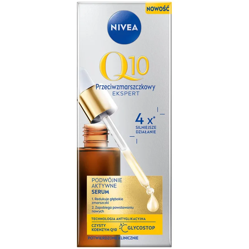 Nivea Q10 Anti-Wrinkle Expert, ser dublu activ pentru față, 30 ml — preț și oferte