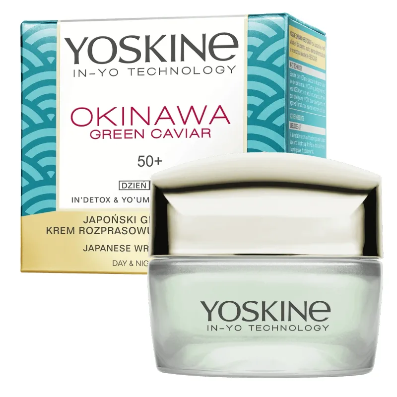 Yoskine Okinawa Green Caviar 50+, cremă de ștergere a ridurilor, 50 ml — preț și oferte