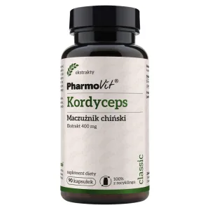 PharmoVit Cordyceps, măceș chinezesc 400 mg, 90 capsule