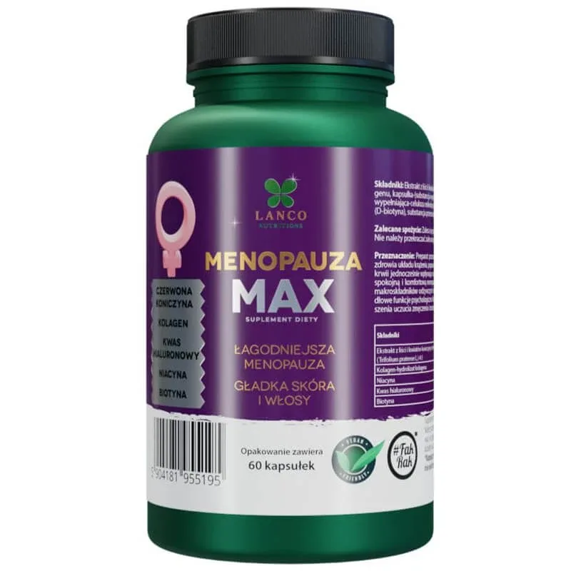 Lanco Nutritions Menopause Max, 60 capsule — preț și oferte