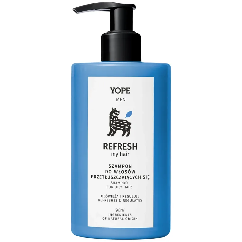 Yope Men Refresh My Hair, șampon pentru păr gras, 300 ml — preț și oferte