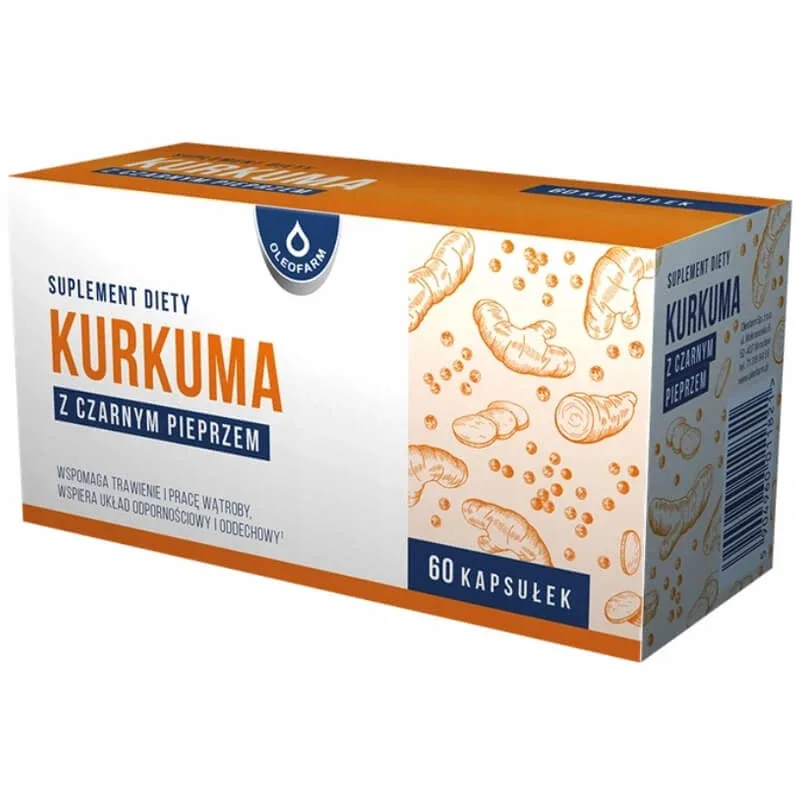 Oleofarm Turmeric cu piper negru, 60 capsule — preț și oferte