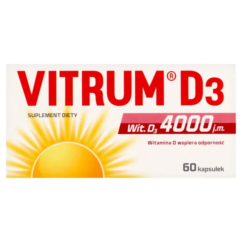 Vitrum D3 Strong, vitamina D 4000 UI, 60 capsule — preț și oferte