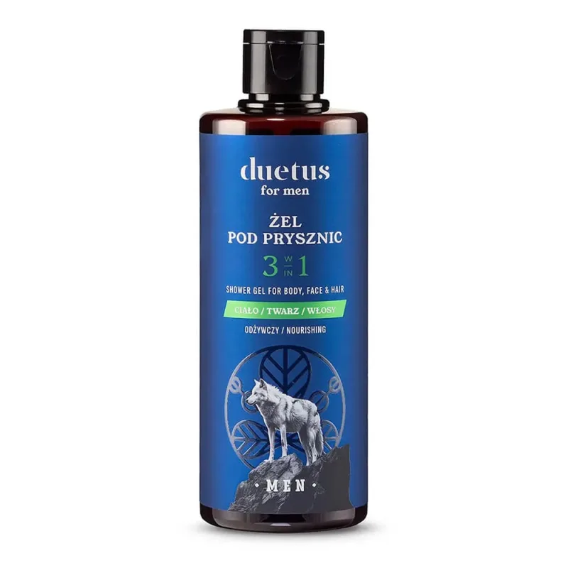 Duetus For Men, gel de duș nutritiv 3 în 1, 300 ml — preț și oferte