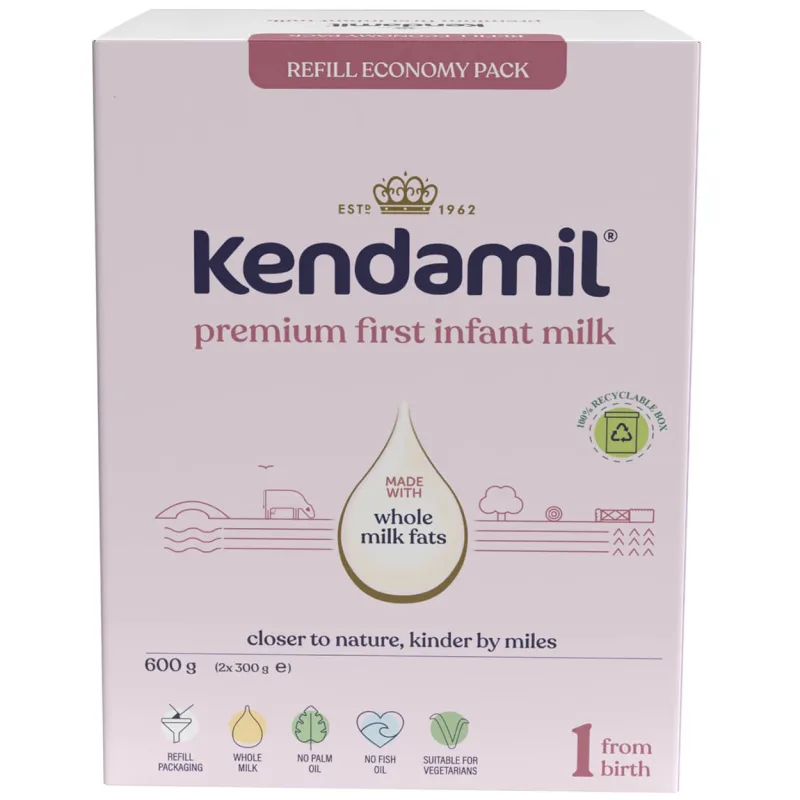 Kendamil Premium 1 DHA+, lapte pentru sugari, de la naștere, 600 g — preț și oferte