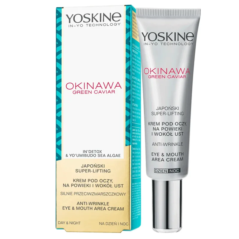 Yoskine Okinawa Green Caviar, cremă pentru ochi, pleoape și buze, 15 ml — preț și oferte