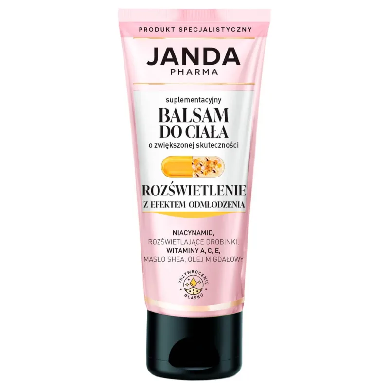Janda Pharma, loțiune de corp suplimentară, iluminatoare cu efect de întinerire, 200 ml — preț și oferte