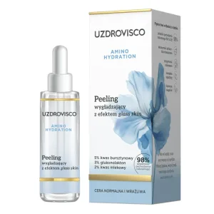 Uzdrovisco Amino Hydration, scrub netezitor cu efect de piele de sticlă, 30 ml