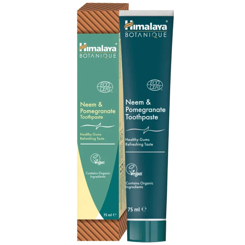 Himalaya Botanique, pastă de dinți, neem și rodie, 75 ml — preț și oferte