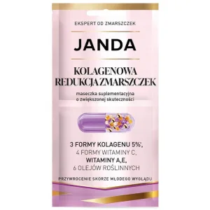 Janda Pharma Collagen Wrinkle Reduction, o mască suplimentară cu eficiență sporită, 2 x 4 ml