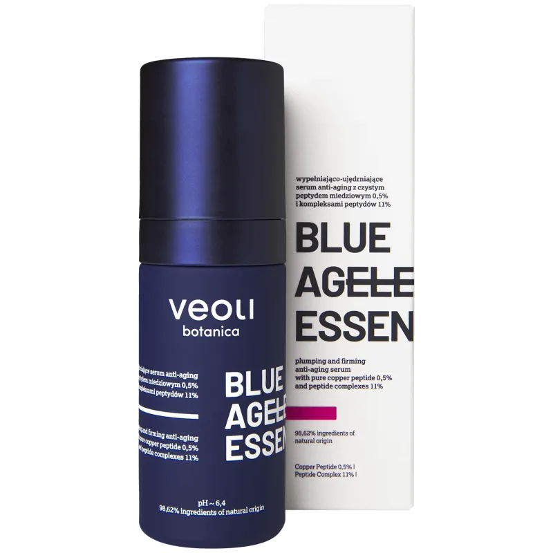 Veoli Botanica Blue Ageless Essence, ser facial anti-îmbătrânire de umplere și fermitate, 30 ml — preț și oferte