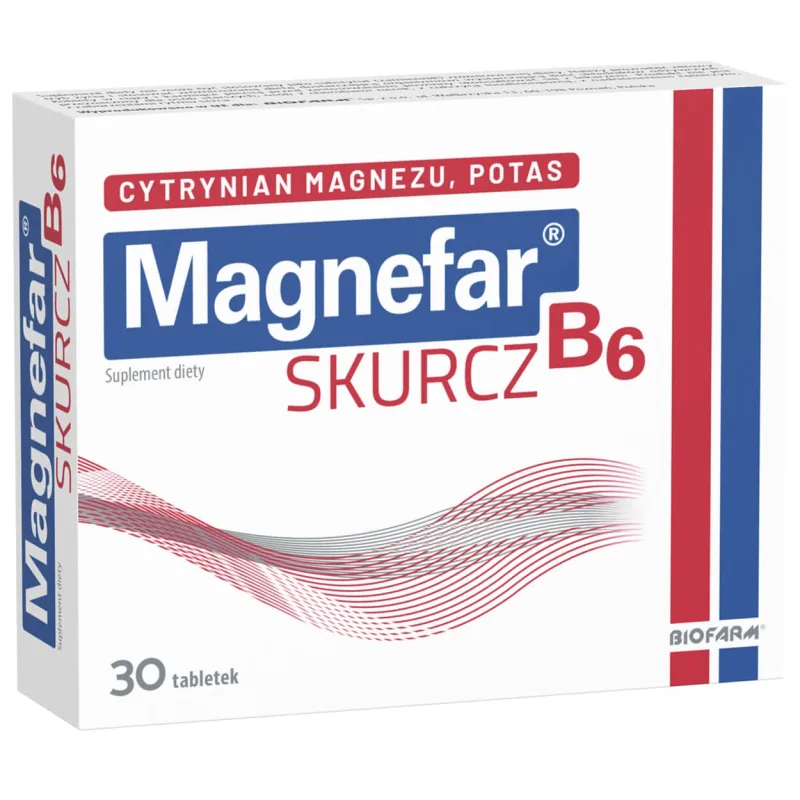 Magnefar B6 Skurcz, 30 comprimate Lek Pharmaceuticals — preț și oferte